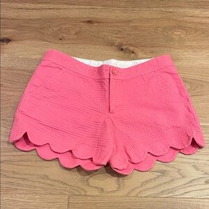 Lilly Pulitzer Pink Scalloped Women Shorts THE BUTTERCUP SHORT